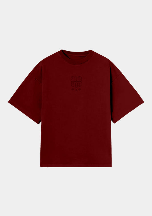 "Basic Tee FW25" Rojo Ciruela